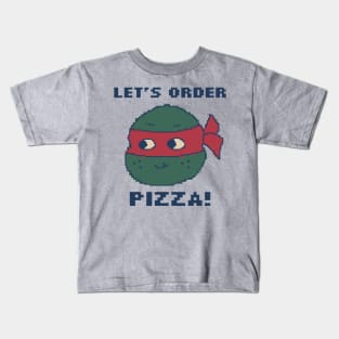 Let's Order A Pizza - Pixel Art Kids T-Shirt